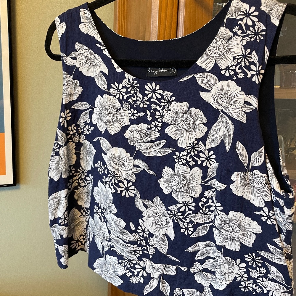 Cherry Bobin Cropped Tank (Made in Canada)